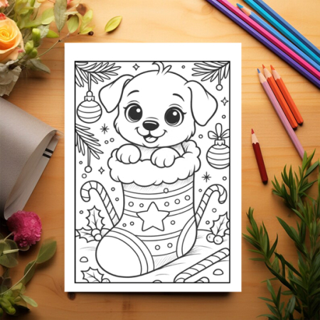 Carte de colorat pentru copii , 35 de ilustratii Magia Craciunului, 106 pagini [2]