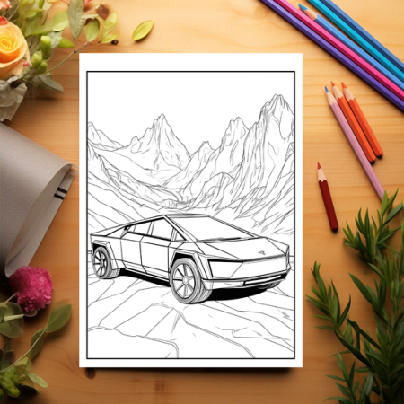 Carte de colorat pentru copii , 40 de ilustratii Masini pe Drumuri, 86 pagini [2]