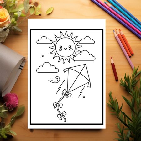 Carte de colorat pentru copii, 45 de ilustratii Vara, 96 pagini [2]