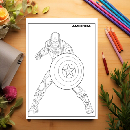 Carte de colorat pentru copii, 48 de ilustratii Supereroi - Volumul V, 102 pagini [2]