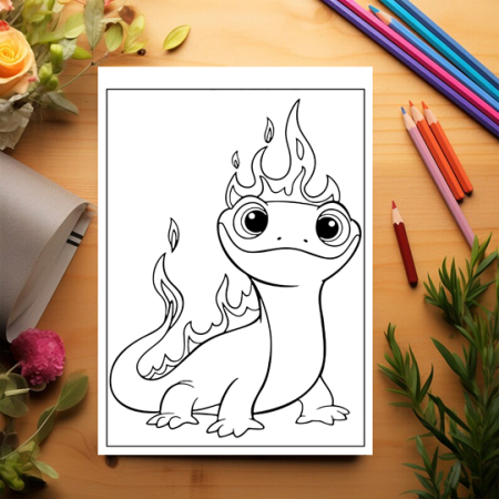 Carte de colorat pentru copii, 50 de ilustratii Animalute Dragute, 106 pagini [2]