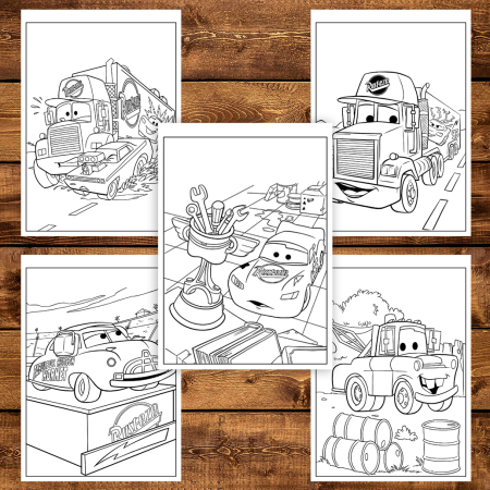 Carte de colorat pentru copii , 50 de ilustratii Cars, 106 pagini [3]