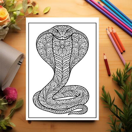 Carte de colorat pentru copii , 50 de ilustratii Mandale cu Animale Salbatice, 106 pagini [2]