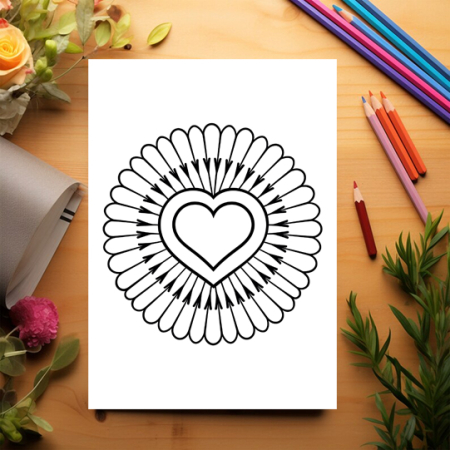 Carte de colorat pentru copii , 50 de ilustratii Mandale Simple, 106 pagini [2]