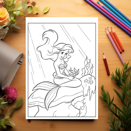 Carte de colorat pentru copii , 50 de ilustratii Printese din Desene - Volumul II, 106 pagini [2]