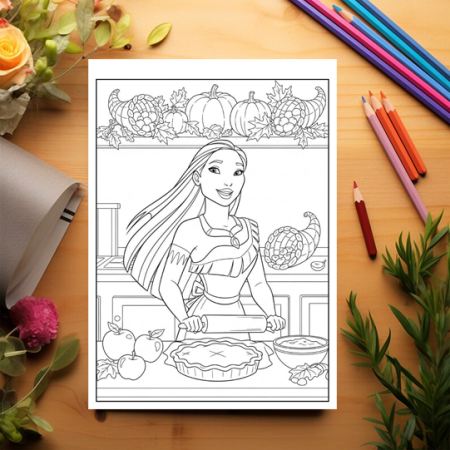 Carte de colorat pentru copii, 50 de ilustratii Printese din Desene - Volumul V, 106 pagini [2]