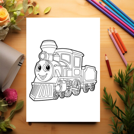 Carte de colorat pentru copii , 50 de ilustratii Vehicule, 106 pagini [2]