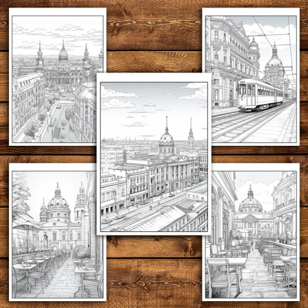 Carte de colorat pentru relaxare si antistres, 50 de ilustratii, Vienna, 106 pagini [3]