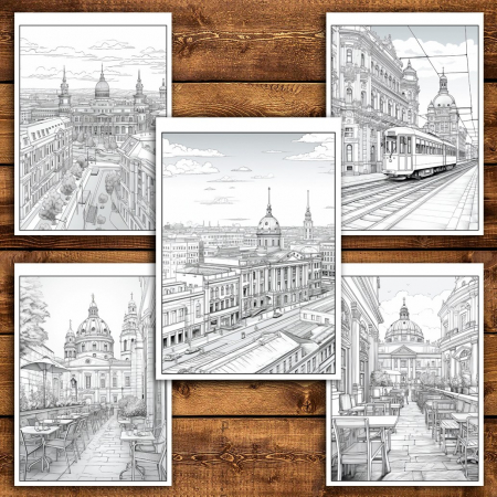 Carte de colorat pentru relaxare si antistres, 50 de ilustratii, Vienna, 106 pagini [3]
