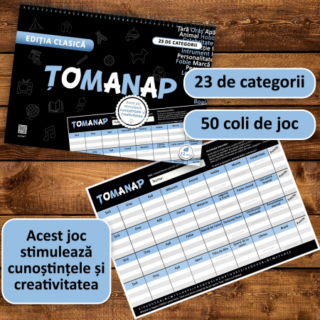 Tomanap - Editia Clasica: Jocul Cunostintelor si Creativitatii, format A4, 50 de foi [2]