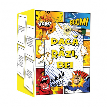 Jocuri pentru petreceri - Daca razi, bei - joc de petreceri pentru adulti, 150 carti