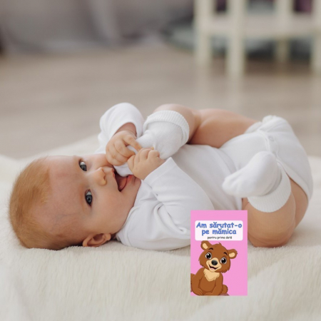 Set 50 cartonase pentru nou-nascut "Primul meu anisor", 10x6cm, Baby Milestone [3]