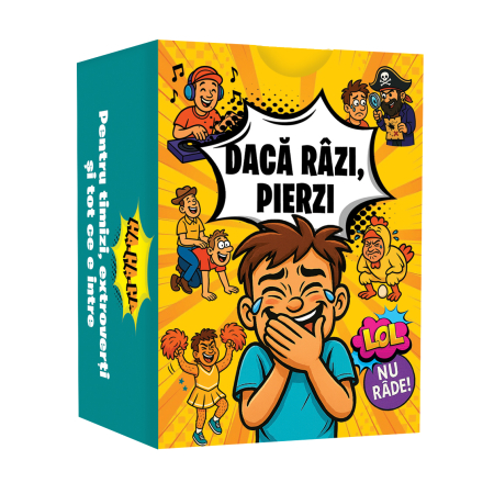 Jocuri de societate - Daca razi, pierzi! Joc distractiv pentru familie si prieteni