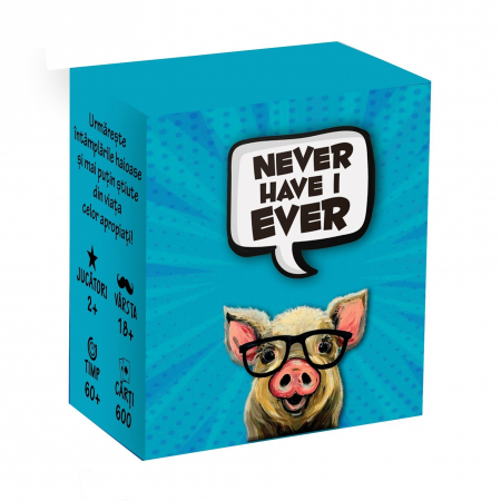 Jocuri pentru petreceri - Joc de carti pentru petreceri - Never Have I Ever, 600 intrebari, limba romana, pentru 2-20 jucatori
