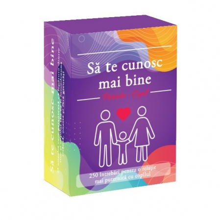 Sa te cunosc mai bine, 250 de intrebari si initiatori pentru o conversatie captivanta pentru parinti si copii in limba romana