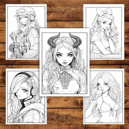 Mega cartea de colorat pentru relaxare si antistres, un mix de 100 de ilustratii, Editia Anime, 206 pagini [3]