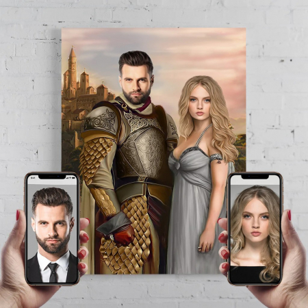 Portrete Legendare - Portret personalizat - 2 persoane - Game of Thrones