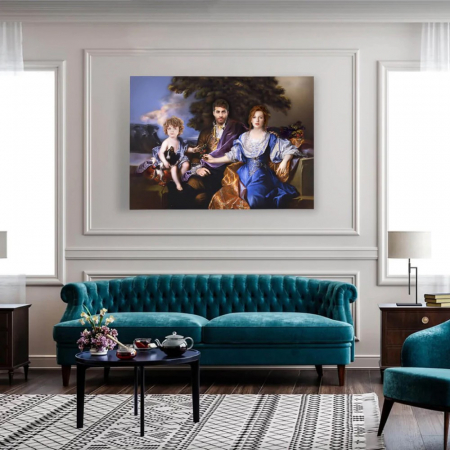Portret personalizat - 3 persoane - Familie nobila [1]