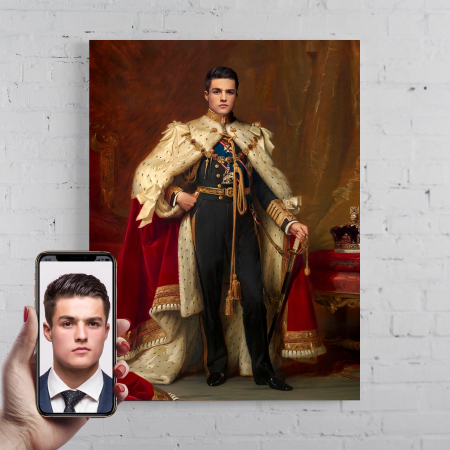 Portrete barbati - Portret personalizat - Monarhul
