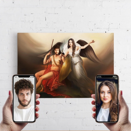 Portrete cupluri si familie - Portret personalizat - Atena si Gladiator