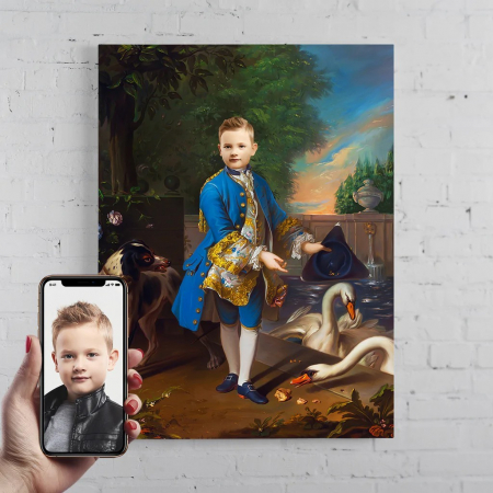 Portrete cu copii - Portret personalizat - Baiatul nobil
