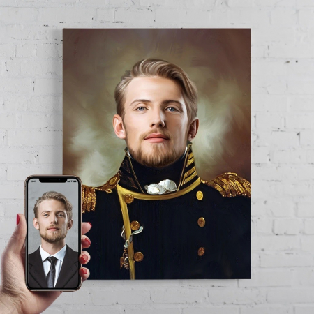 Portrete barbati - Portret personalizat - Caporal