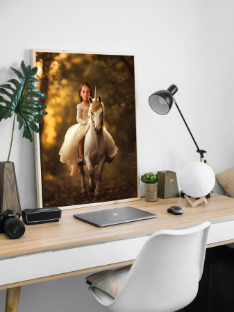 Portret personalizat - Printesa pe Unicorn [1]