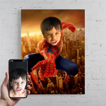 Portrete cu baieti - Portret personalizat - Spiderman