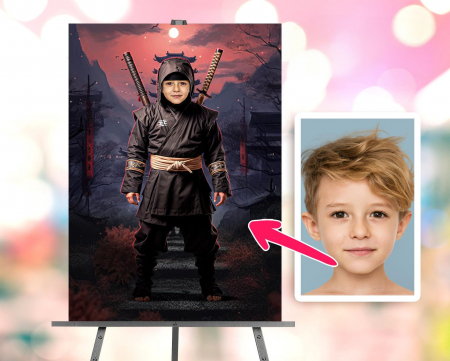Portrete cu baieti - Portret personalizat - Micul Nija