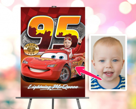 Portrete cu copii - Portret personalizat - Cars