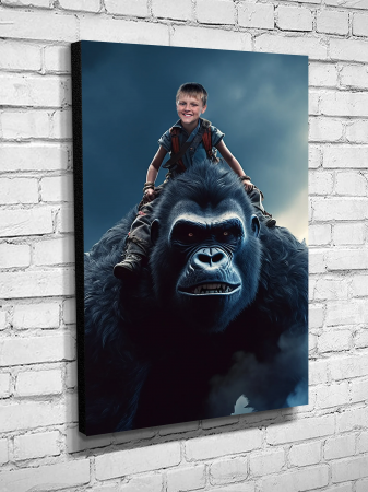 Portret personalizat - Baietel cu King Kong [1]