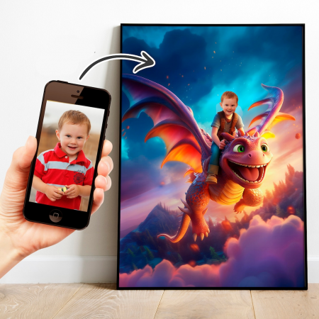 Portrete cu copii - Portret personalizat - Micul Calaret de Dragoni
