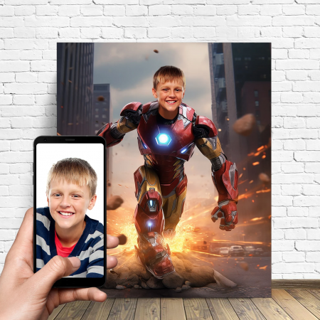 Portrete cu copii - Portret personalizat - Iron Man