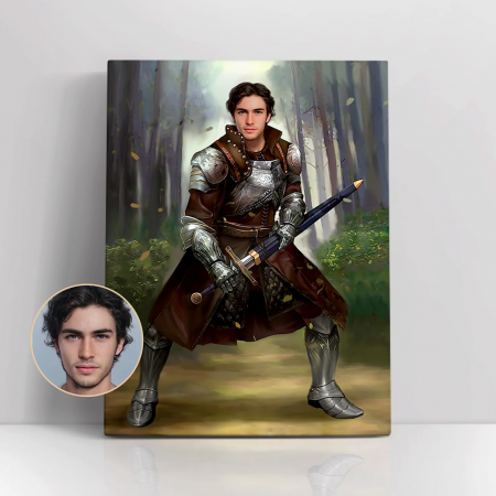 Portrete barbati - Portret personalizat - Razboinic