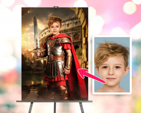 Portrete cu baieti - Portret personalizat - Soldat Roman