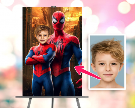 Portrete cu baieti - Portret personalizat - Spider Man