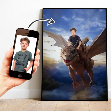 Portrete cu copii - Portret personalizat - Calaret de Dragoni