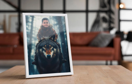 Portret personalizat - Wolf Rider [3]