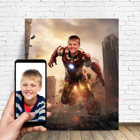 Portrete cu copii - Portret personalizat - Iron Man