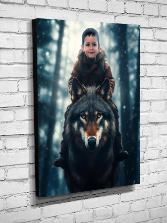 Portret personalizat - Wolf Rider [2]
