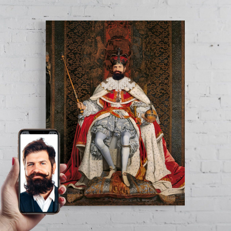 Portrete barbati - Portret personalizat - Rege