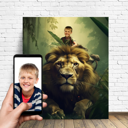 Portrete cu copii - Portret personalizat - Copilul Junglei