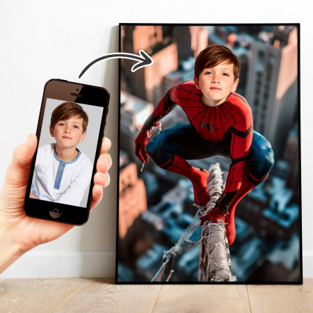 Portrete cu copii - Portret personalizat - Spiderman