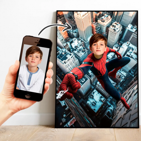 Portrete cu copii - Portret personalizat - Spiderman