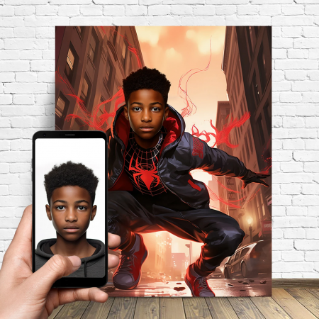Portrete cu copii - Portret personalizat - Spider Man