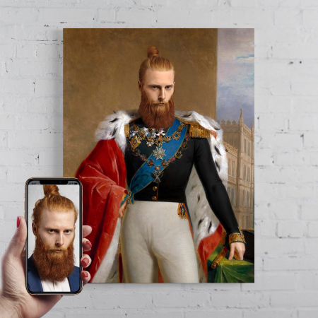 Portrete barbati - Portret personalizat - Rege Scandinav