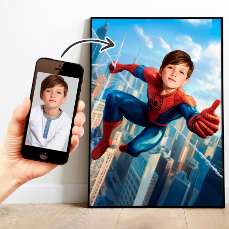 Portrete cu copii - Portret personalizat -Spiderman