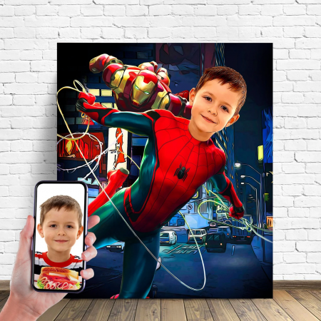 Portrete cu copii - Portret personalizat - Spider Man