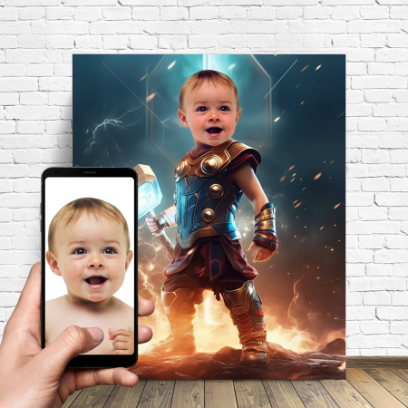 Portrete cu copii - Portret personalizat - Micul Thor