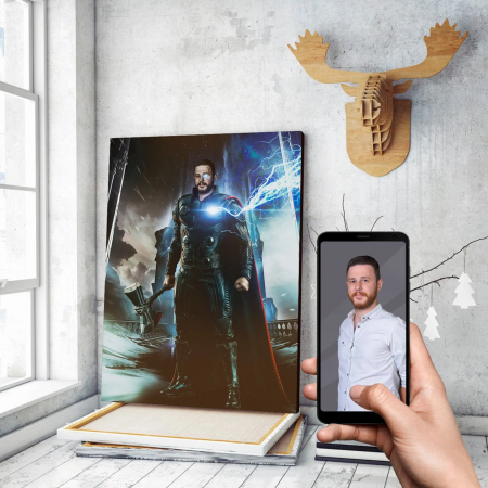 Portrete barbati - Portret personalizat - Thor